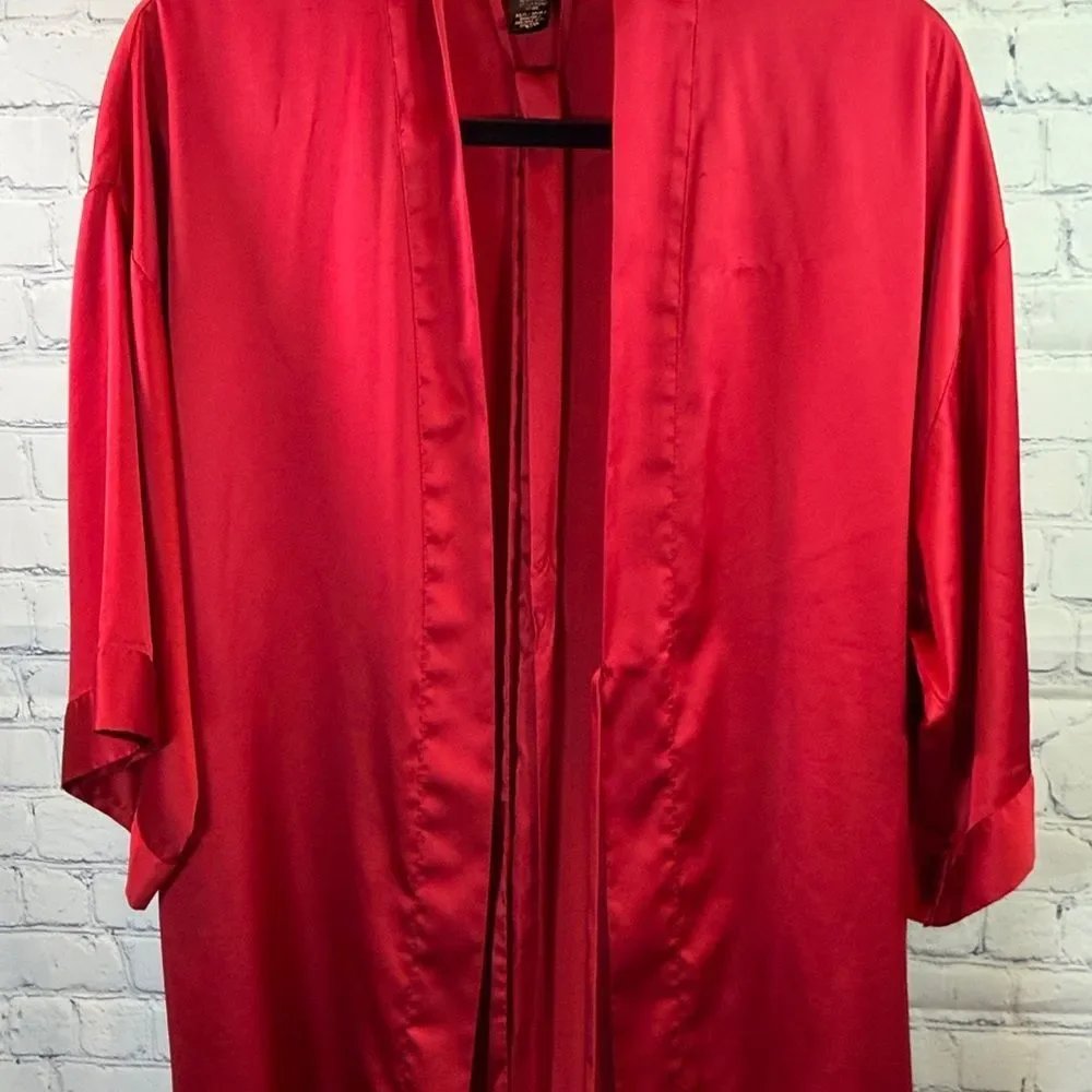 Victoria's Secret Scarlet Satin Robe